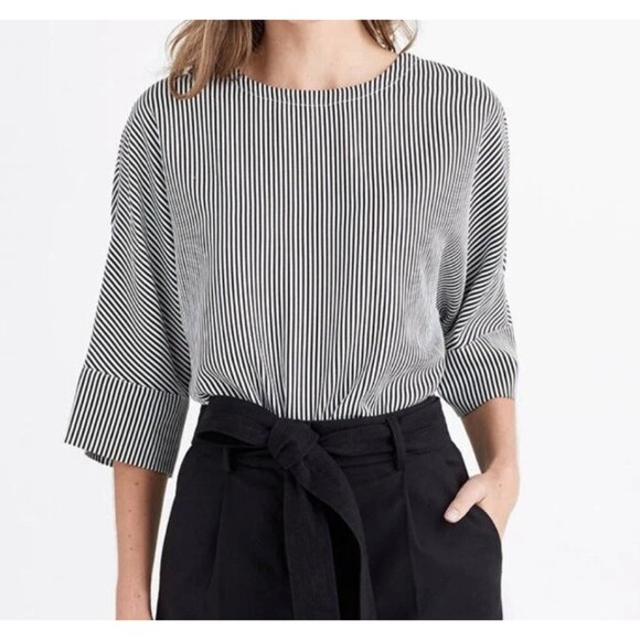 Vetta Capsule Collection The Boyfriend Shirt Stripe Size XL - Picture 3 of 9